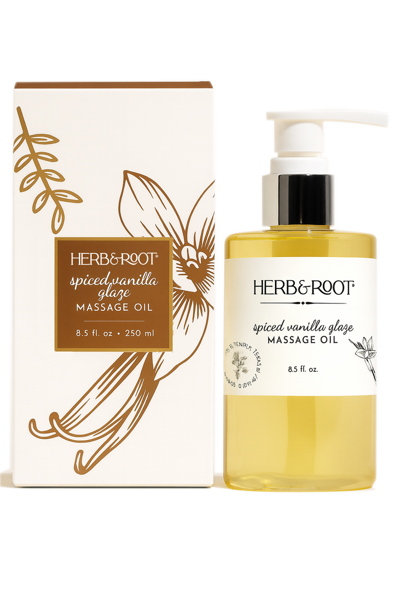 Spiced Vanilla Glaze Massage Oil- Natural couple's massage oil