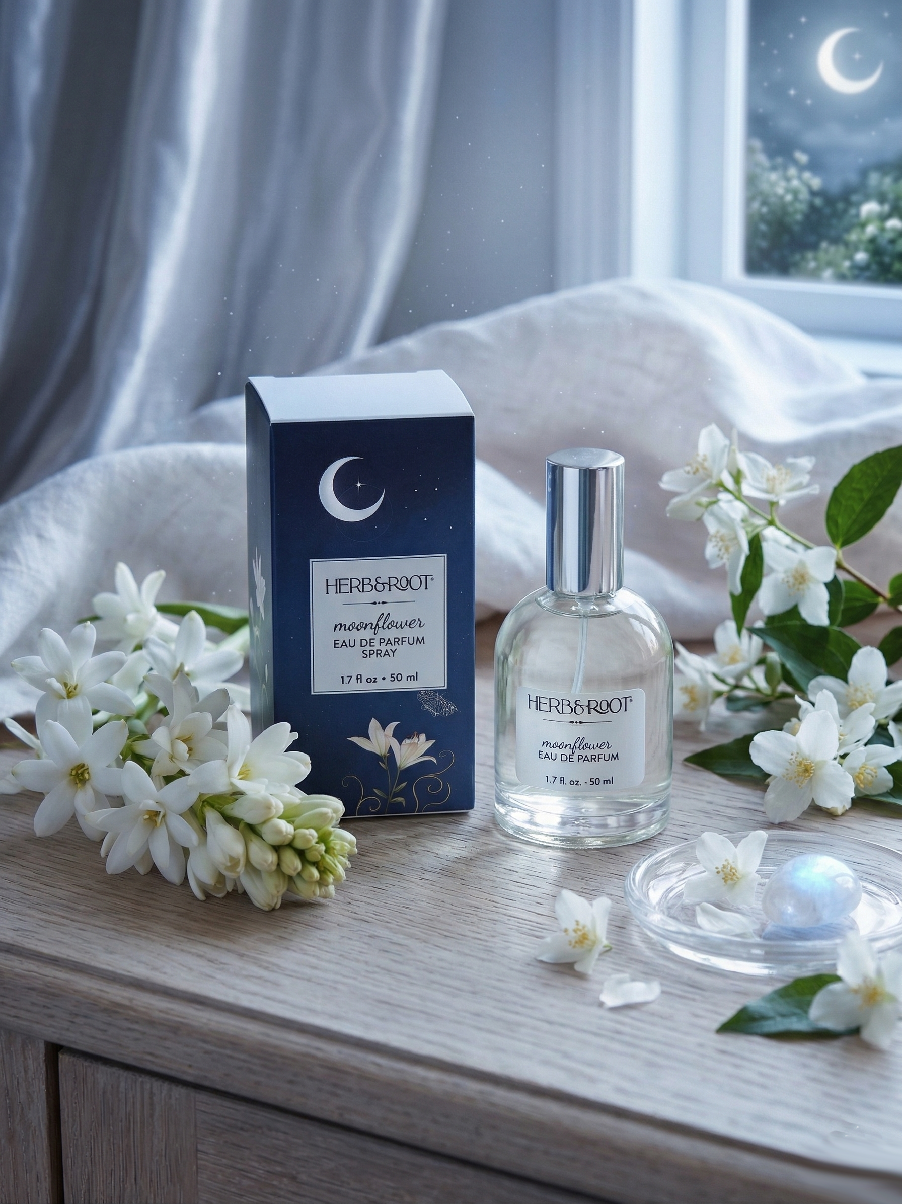 Moonflower Eau de Parfum – White Floral Perfume Spray