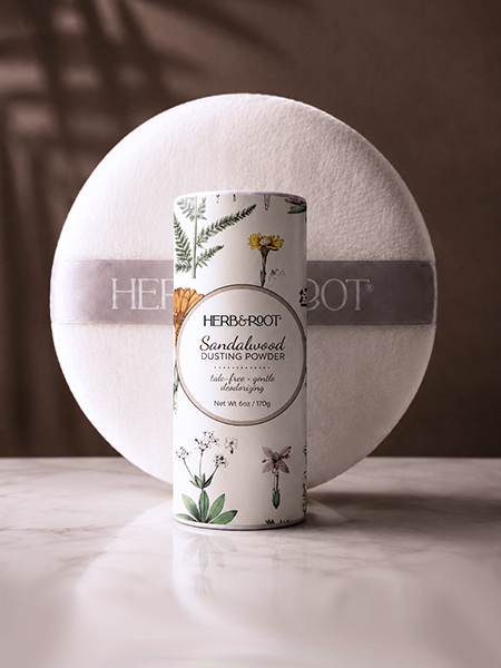 Sandalwood Dusting Powder- Talc-free soothing and deodorizing